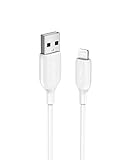 Anker iPhone Ladekabel,Powerline III Lightning Kabel 90 cm lang, extrem strapazierfähig, MFi-zertifiziertes Ladekabel für iPhone X, Xs, Xr, Xs Max, 8, 8 Plus, 7, 7 Plus, 6, 6 Plus und mehr (in Weiß)