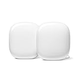 Google WiFi Pro – Wi-Fi 6E Zuverlässiges Heim-WLAN-System mit effektiver Abdeckung für Dein Zuhause Mesh-WiFi-Router Schnee, x2, GA03689-EU, 2-Pack