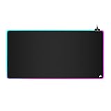 Corsair MM700 RGB Extended 3XL Gaming-Mauspad mit Stoffoberfläche - Oberfläche von 1220 × 610 mm - 360°-DREI-Zonen-RGB-Beleuchtung - USB-Hub mit Zwei Ports - rutschfeste Gummiunterlage - Schwarz