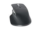 Logitech MX Master 3S – kabellose Performance-Maus mit ultraschnellem Scrollen, ergonomisch, 8K DPI, Glass Tracking, leises Klicken, USB-C, Bluetooth, Windows, Linux, Chrome – Dunkelgrau, 1er Pack