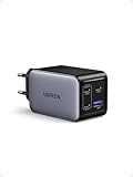 UGREEN Nexode 65W USB C Ladegerät 4-Port GaN Netzteil Mehrfach Schnellladegerät PD Charger unterstützt PPS 45W kompatibel mit MacBook Pro/Air, HP Laptop, iPad Pro, iPhone 16, 16 Pro, Galaxy S24