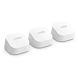 Amazon eero 6+ Mesh-WLAN-Router | 1-Gbit/s-Ethernet | Bis zu 420 m² Abdeckung | Für Verbindungen mit über 75 Geräten | Dreierpack | 2022