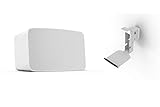 Sonos Five WLAN Speaker, weiß – AirPlay kompatibler Multiroom Lautsprecher - inkl. Flexson Wandhalterung