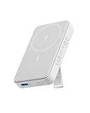 Anker 633 Magnetic Battery, 10.000mAh einklappbare magnetische kabellose Powerbank, Nur kompatibel mit iPhone 13/13 Pro / 13 Pro Max / 12/12 Pro und 12 Pro Max(Weiß)