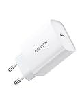 UGREEN USB C Ladegerät 30W USB C Netzteil PPS Schnellladegerät kompatibel mit iPhone 16 Pro Max 15 Pro Max 14 Pro 13 12 11 Pixel 7 Pro 6 iPad Pro Air Galaxy S24 Plus S23 Ultra S22 S21 MacBook Air M1