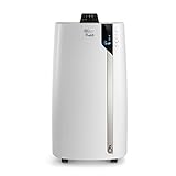 De'Longhi Pinguino PAC EX130 CST WiFi Mobiles Klimagerät mit Abluftschlauch, Klimaanlage für Räume bis bis 120m³, Luftentfeuchter, Ventilationsfunktion, 24h-Timer, Energieeffizienzklasse A, Weiß