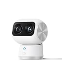 eufy Security Indoor Cam S350, Dual Kameras, 4K, Überwachungskamera innen mit 8× Zoom und 360° PTZ, K.I, Dual-Band Wi-Fi 6, Sicherheitskamera innen, Videoüberwachung