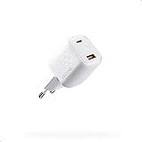 VOLTME 30W USB C Ladegerät 2-Port Ladestecker Schnellladegerät Weiß Dual-Port USB C PD 3.0 & QC 3.0 USB Kompatibel für iPhone 14 13 12, MacBook Air, Galaxy S21 Ultra, iPad/Pixel/Xiaomi, usw