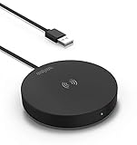 Natürlicher Kalkstein Wireless Charger, bhipo 15W Schnelle kabellose Ladestation, passend für iPhone 13/13 Pro/13 Pro Max/12/SE 2020/11, passend für Samsung Galaxy S21, AirPods Pro(Kein Netzteil)