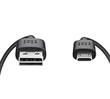equinux tizi flip – Micro-USB (15cm, schwarz), Daten- und Ladekabel mit doppelseitigen, reversiblen Steckern. Micro-USB- und USB-A-Stecker beidseitig steckbar.