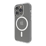 Belkin mit MagSafe kompatible iPhone 14 Pro-Hülle, durchsichtiges, magnetisches Case mit integrierten Magneten und Kameraschutz durch erhöhte Ränder, geeignet zum kabellosen Laden mit MagSafe
