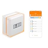 Netatmo Smart Thermostat Zur Steuerung von Heizungsanlagen, NTH01-DE-EC, Orange, Weiß