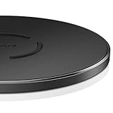 ESR Wireless Charger Ladepad, 15W kabelloses ladegerät kompatibel mit iPhone SE 2022/12/11/SE 2020, Samsung Galaxy S22/S21/S20/S10, Pixel 4, LG V50 ThinQ, AirPods Pro (Ohne Adapter)