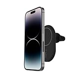 Belkin BoostCharge drahtloser magnetischer Kfz-Telefon-Halter, Kfz ladegerät, Auto Ladegerät, kompatibel mit MagSafe-fähigem iPhone 16, iPhone 15, iPhone 14, iPhone 13, iPhone 12 (inkl. Kabel)