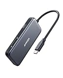 Anker USB-C-Hub, 5-in-1 USB-C-Adapter, mit 4K USB-C-auf-HDMI, SD- und microSD-Kartenleser, 2 x USB 3.0 Ports, für MacBook Pro 2020/2019/2018, iPad Pro 2020/2019, Pixelbook, XPS und mehr