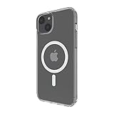 Belkin mit MagSafe kompatible iPhone 14 Plus-Hülle, durchsichtiges, magnetisches Case mit integrierten Magneten und Kameraschutz durch erhöhte Ränder, geeignet zum kabellosen Laden mit MagSafe