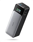 Anker 737 Powerbank (PowerCore 24K), 24.000mAh externer Akku mit 3 Anschlüsse, 140W Leistung, Digitales Display, Kompatibel mit iPhone 13 Serie, Galaxy, MacBook, Dell, AirPods und mehr