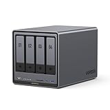 UGREEN NASync DXP4800 Plus 4-Bay Desktop NAS, Intel Pentium Gold 8505 5-Core CPU, 8GB DDR5 RAM, 128G SSD, 1 * 10GbE, 1 * 2,5GbE, 2*M.2 NVMe-Steckplätze, 4K HDMI, Network Attached Storage (Diskless)