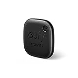 eufy Security SmartTrack Link (Schwarz, 1er-Pack) Schlüsselfinder, Kompatibel mit Apple Find My (iOS), Schlüsselfinder, Bluetooth-Tracker für Ohrhörer und Gepäck, Telefonfinder, wasserdicht.