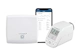 Homematic IP Smart Home Access Point + Heizkörperthermostat – basic, digitale Einzelraumsteuerung für Heizung per App, Alexa & Google Assistant, einfache Installation, Heizkosten sparen