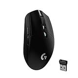 Logitech G305 LIGHTSPEED kabellose Gaming-Maus mit HERO 12K DPI Sensor, Wireless Verbindung, 6 programmierbare Tasten, 250 Stunden Akkulaufzeit, Leichtgewicht, PC/Mac - Schwarz