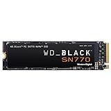 WD_BLACK SN770 NVMe SSD 1 TB (High-Performance Gaming SSD, PCIe Gen4, M.2 2280, Lesen 5.150 MB/s, Schreiben 4.900 MB/s) Schwarz