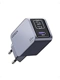 UGREEN Nexode Pro USB C Ladegerät 65W GaN Charger Mini USB C Netzteil 3-Port Schnellladegerät PPS 45W kompatibel mit MacBook Pro/Air, iPad, iPhone 15 Pro Max, Galaxy S24 Ultra, Dell XPS