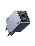 UGREEN Nexode Pro USB C Ladegerät 65W GaN Charger Mini USB C Netzteil 3-Port Schnellladegerät PPS 45W kompatibel mit MacBook Pro/Air, iPad, iPhone 16 Pro Max, 15 Pro, Galaxy S24 Ultra, Dell XPS