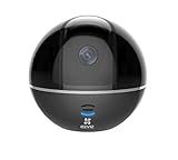 EZVIZ C6T, 1080p Full HD WLAN Schwenk-/Neige-Kamera mit Nachtsicht, Überwachungskamera mit Mikrofon und Lautsprecher, Smart Tracking, Smart Privacy Mask, Cloud-Service verfügbar, Schwarz