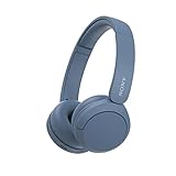 Sony WH-CH520 Kabellose Bluetooth-Kopfhörer - bis zu 50 Stunden Akkulaufzeit mit Schnellladefunktion, On-Ear-Modell - Blau