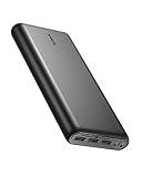 Anker 337 Powerbank (PowerCore 26K) 26800mAh Power Bank Externer Akku mit Dual Input Ladeport, Schnell Wiederaufladbar, 3 USB Ports für iPhone XR/XS/X / 8/7, iPad, Samsung Galaxy, und mehr