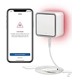 Eve Water Guard - Smarter Wassermelder, 2m Sensorkabel (verlängerbar), 100dB, Wasseralarm auf iPhone, iPad, Apple Watch, Apple HomeKit, Bluetooth, Thread