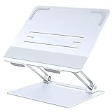 Laptop Ständer, Verstellbarer Laptop mit Heat-Vent, Elevate Aluminium Laptop Ständer, Geeignet für MacBook Pro/Air, Surface Laptop, Dell XPS, HP, Samsung, Lenovo und andere 11-17.3'(Silber)