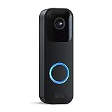 Blink Video Doorbell | Türklingel mit Kamera, Gegensprechfunktion, HD-Video, lange Batterielaufzeit, Bewegungserfassung, App-Benachrichtigungen bei Klingeln, Funktioniert mit Alexa (schwarz)