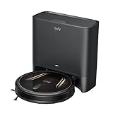 eufy Clean Saugroboter mit Absaugstation G40 Hybrid+, mit Wischfunktion, 2.500Pa Saugkraft, WLAN Funktion, Planbare Saugroute, Ultra dünnes Design, Perfekt für tägliche Reinigung, Schwarz