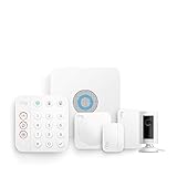 Ring Alarm Security Kit, 5-teilig (2. Gen.) + Ring Innenkamera von Amazon | Alarmanlage mit Kamera für dein Haus mit Tür-/Fensterkontakt, Bewegungsmelder, Signalverstärker | Funktioniert mit Alexa