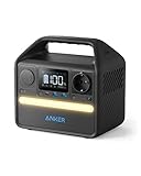 Anker 521 Tragbare Powerstation mit LiFePO4 Akku, 256Wh, 5 Anschlüssen, 300W Leistung (Max. 600W), 230V Steckdose, 60W USB-C PD, für Outdoor