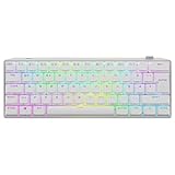 Corsair K70 PRO MINI Wireless RGB 60% Mechanische Gaming-Tastatur (Superschnelles Sub-1-ms-Wireless, Cherry MX Speed-Tastenschalter, PBT-Double-Shot-Tastenkappen) DE Layout, QWERTZ - Weiß