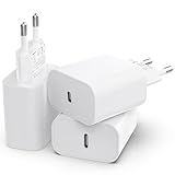 25W USB C Adapter, 3er Pack USB c ladegerät für iPhone 15 14 Plus Pro Max 13 12 11 SE, Pad，PD 3.0 iPhone schnellladegerät, Ladestecker iPhone Power Adapter USB stecker USB C Netzteil(Ohne Ladekabel)