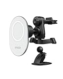 Anker Magnetic Car Mount, Magnetische Handyhalterung iPhone 13&12, Halterung für Entlüfter, Flexibel für Lüftungsschlitz, Geeignet für iPhone 13/13 Pro/Pro Max/13 Mini(Ohne Ladefunktion)