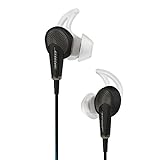 Bose QuietComfort 20 In-Ear-Kopfhörer (Acoustic Noise Cancelling, geeignet für Apple Gerät, 3,5 mm Klinkenstecker, 1,32 m Kabellänge) schwarz, Einheitsgröße