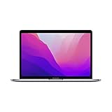 Apple 2022 MacBook Pro Laptop mit M2 Chip: 13' Retina Display, 8GB RAM, 256 GB SSD ​​​​​​​Speicher, Touch Bar, beleuchtete Tastatur, FaceTime HD Kamera. Kompatibel mit iPhone/iPad; Space Grau ​​​​​​​