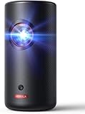 Nebula Anker Capsule 3 Laser 1080p, Smart, WLAN, Mini Beamer, Black, Portable Beamer, Dolby Digital, Laser Projektor, Autofokus, 120-Zoll Bild, 2,5 Stunden Wiedergabe