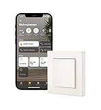 Eve Light Switch (Apple Home) – Smarter Lichtschalter, Einfach-, Wechsel- & Kreuzschaltung, kompatibel mit Mehrfachschaltern, Zeitpläne, anpassbares Design, keine Bridge nötig, Bluetooth, Thread