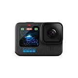 GoPro HERO12 Black – wasserdichte Action-Kamera mit 5,3K60 Ultra HD-Video, 27 MP Fotos, HDR, 1/1,9-Zoll-Bildsensor, Live-Streaming, Webcam, Stabilisierung