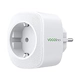 VOCOlinc Smart Steckdose Funktioniert mit Apple HomeKit, WLAN Steckdose mit Verbrauchsmessung, Timer, Kompatibel mit Alexa, Google Home, Kein Hub Erforderlich, 1 Stück