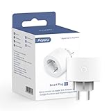 Aqara Zigbee Steckdose, Erfordert Aqara Hub, Smarte Steckdose mit Strommessung, Programmierung, Timer-Modus und Sprachsteuerung, Funktioniert mit HomeKit, Alexa, Google Assistant und SmartThings