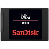 SanDisk Ultra 3D 1 TB SSD interne SSD Festplatte ( intern 2,5 Zoll, stoßbeständig, 3D NAND-Technologie, n-Cache 2.0-Technologie, 560 MB/s Übertragungsraten) Schwarz, Festkörper-Laufwerk
