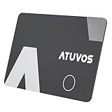 ATUVOS Wallet Tracker Karte Thin 1.6mm, Smart Bluetooth Air Tag Card Kompatibel mit Apple Wo ist? APP (iOS NUR, Android Not Supported), Item Finder für Reisekoffer/Geldbeutel/Koffer/Taschen und mehr