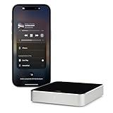 Eve Play (Apple Home) – Audiostreaming Adapter für AirPlay, Automatischer Latenzausgleich, Leistungsstarker Digital-Analog-Wandler, DREI Audioausgänge, Ethernet und WiFi